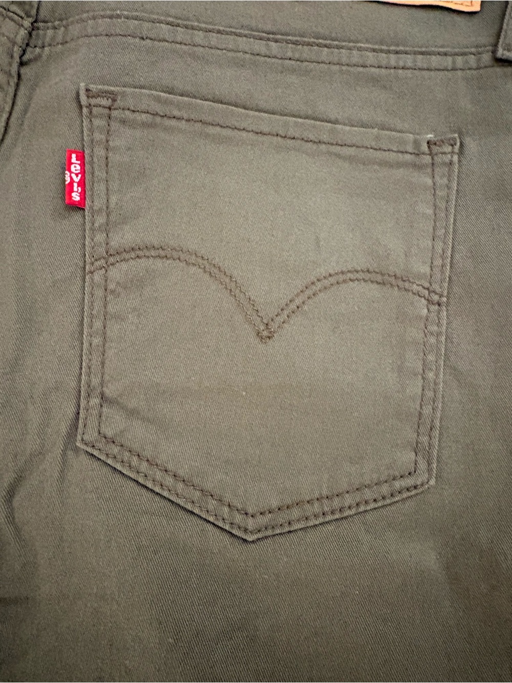 Levi's women Shaping Straight Jeans - Olive Green - Picture 8 of 9